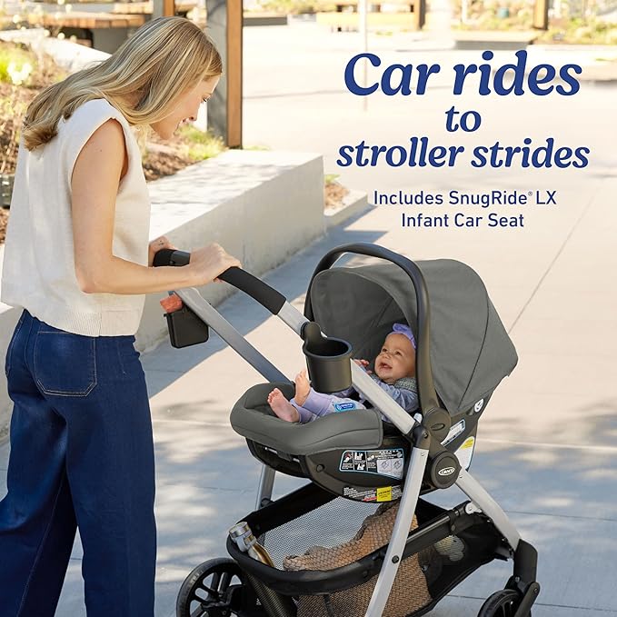 Graco Modes Pramette Travel System, 3-in1 Modular Carseat Stroller Combo - Image 6