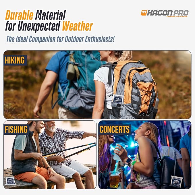 Hagon PRO Disposable Rain Ponchos - Image 8