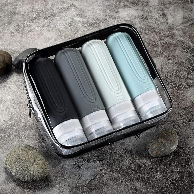 Travel Bottles for Toiletries, Tsa Approved 3oz Travel Size Containers BPA Free - Image 6