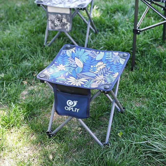 Opliy Camping Stool, Folding Small Chair Portable Camp Stool - Image 6