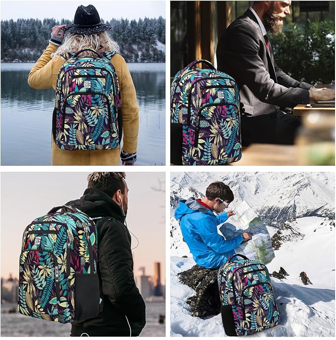 Laptop Backpack, Business Travel Anti Theft Slim Durable Laptops Backpack - Image 8