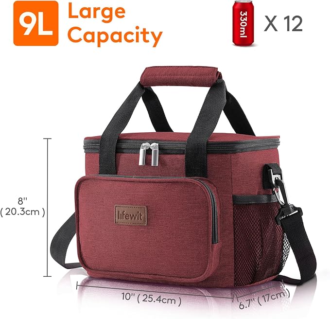 Lifewit Medium Lunch Bag Insulated Lunch Box Soft Cooler Cooling Tote - Image 3