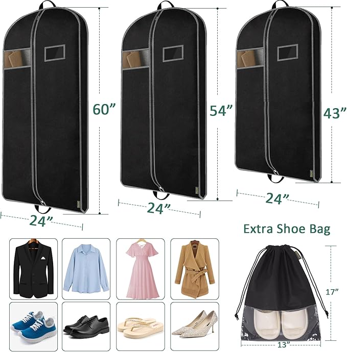 BALEINE 1PK Heavy Duty Garment Bag - Image 2