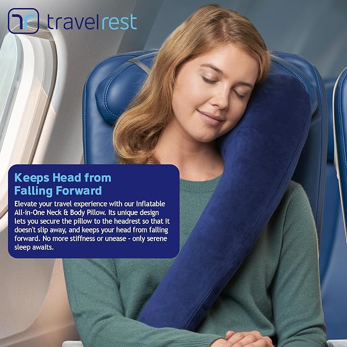 TRAVELREST All-in-One Neck & Body Pillow, Advanced Support Design, Travel - Image 3