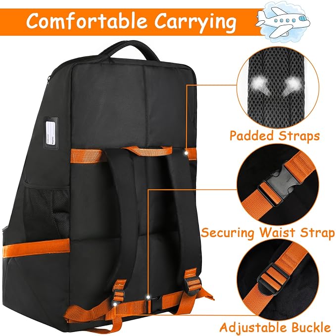 YOREPEK Car Seat Travel Bag, Padded Car Seats Backpack - Image 4