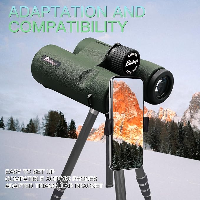 8x42EDII Compact Binoculars for Adults – High-Powered BAK4 Prisms, Diamond - Image 5