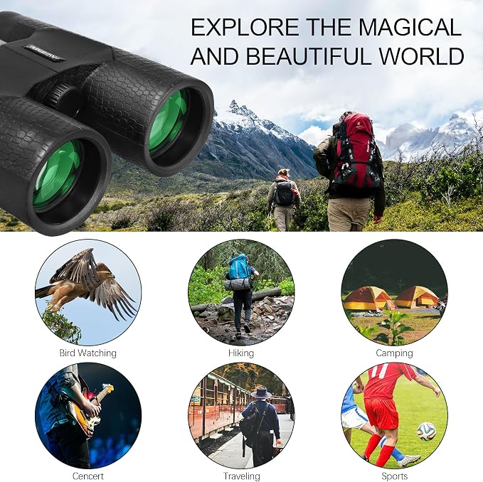 Astromania 10x42 Compact Binoculars -BK7 Prism -Gifts - Image 4