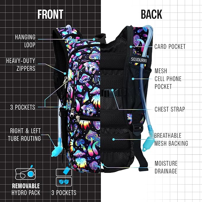 Sojourner Hydration Pack, Hydration Backpack - Image 3