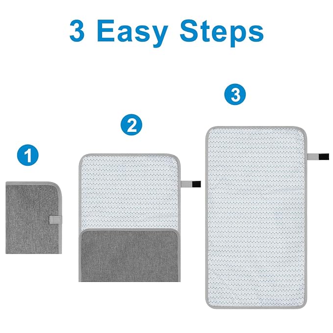 Accmor Portable Diaper Changing Pad, Waterproof Baby Changing Mat, Foldable - Image 5