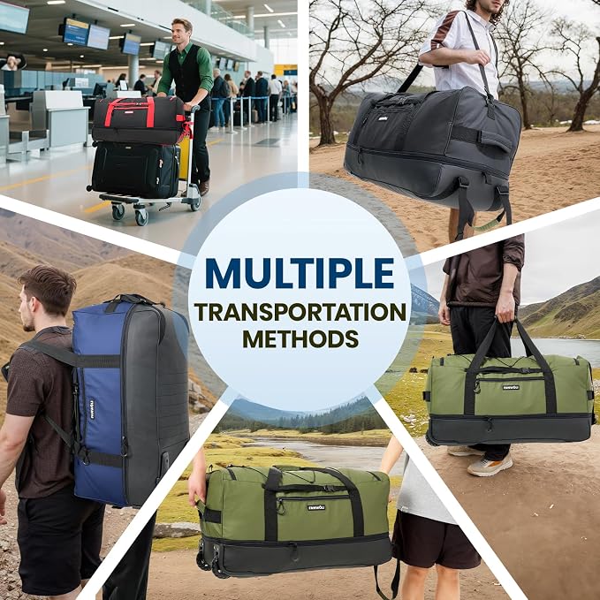 Fanwoli 30'' Rolling Duffel Bag - Image 7