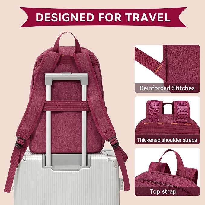 OMOUBOI 14 inch Travel Laptop Backpack - Image 8