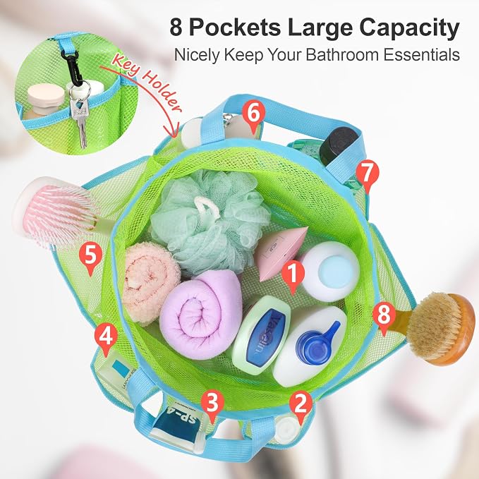 F-color Mesh Shower Caddy Portable - Image 2