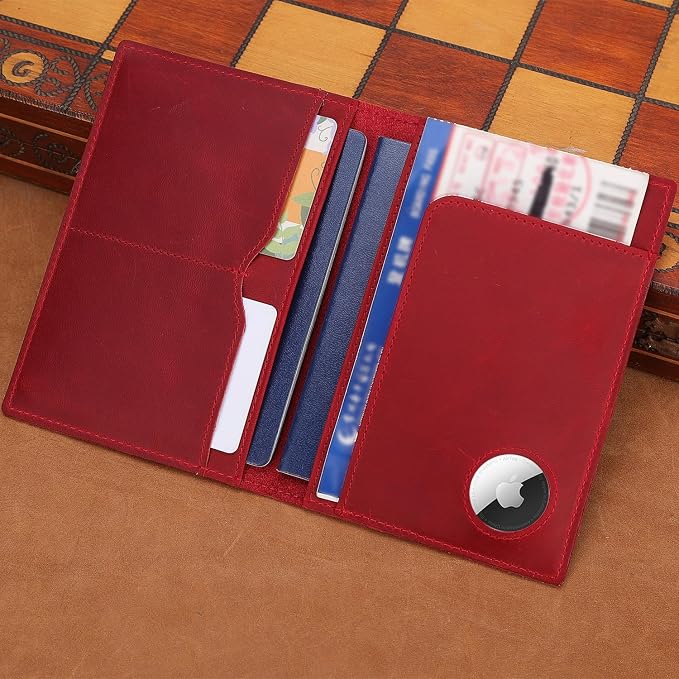 STAR VISTA Albatross Leather Travel Passport Holder, Minimalist Design - Image 2