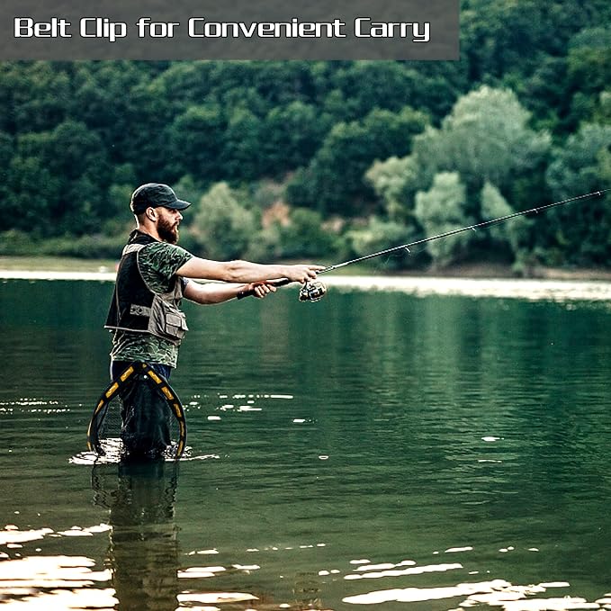 PLUSINNO Floating Fishing Net for Steelhead, Trout Fishing, Rubber Coated - Image 3