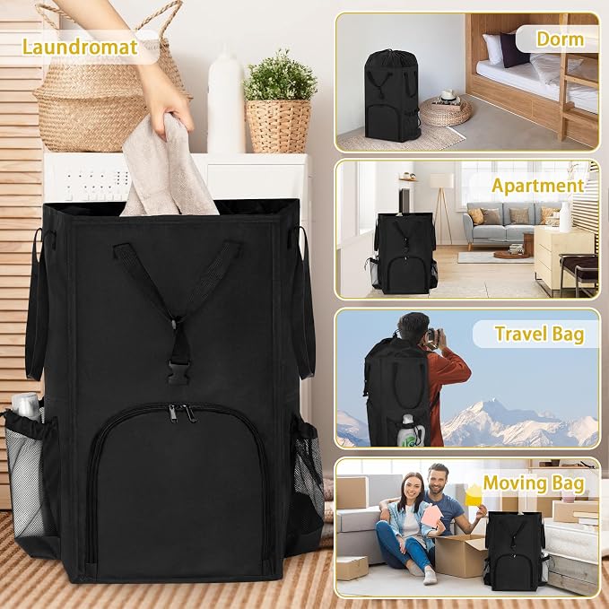 Laundry Bag Backpack Extra Large, 110L Laundry Backpack Heavy Duty - Image 6
