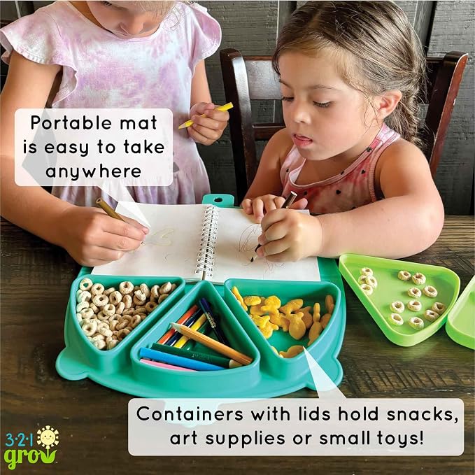 On-The-Go Snack Mat – Baby Silicone Travel Dining Placemat – Portable Silicone - Image 4
