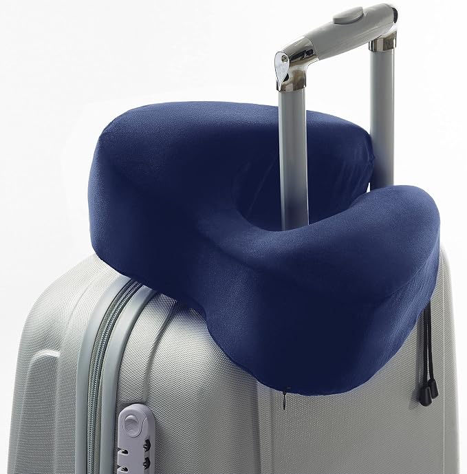Lewis N. Clark Contoured Memory Foam Hexform Travel Cervical Neck Pillow - Image 5