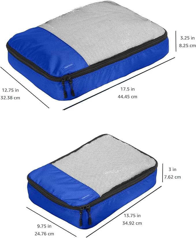 Amazon Basics Packing Cubes for Travel, Packing Organizers Set, 4-Piece-Set - Image 3