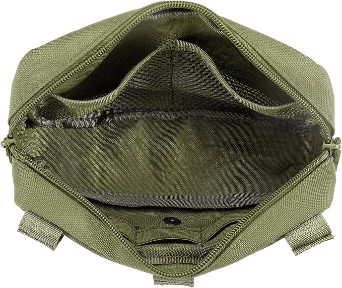 Tactical Molle Admin Pouch Utility Laser Cut EDC Tool Pouch Bag Horizontal - Image 3