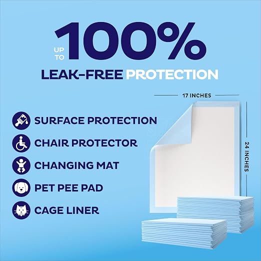 Chucks Pads Disposable Underpads 17"x 24" - Image 2