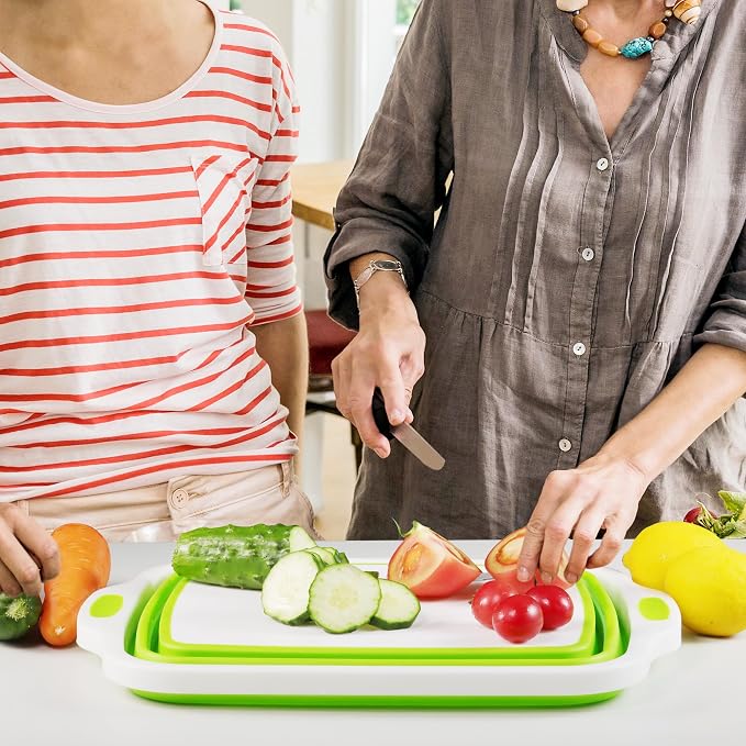 2 Pack Collapsible Cutting Board, Foldable Dish Tub - Image 7