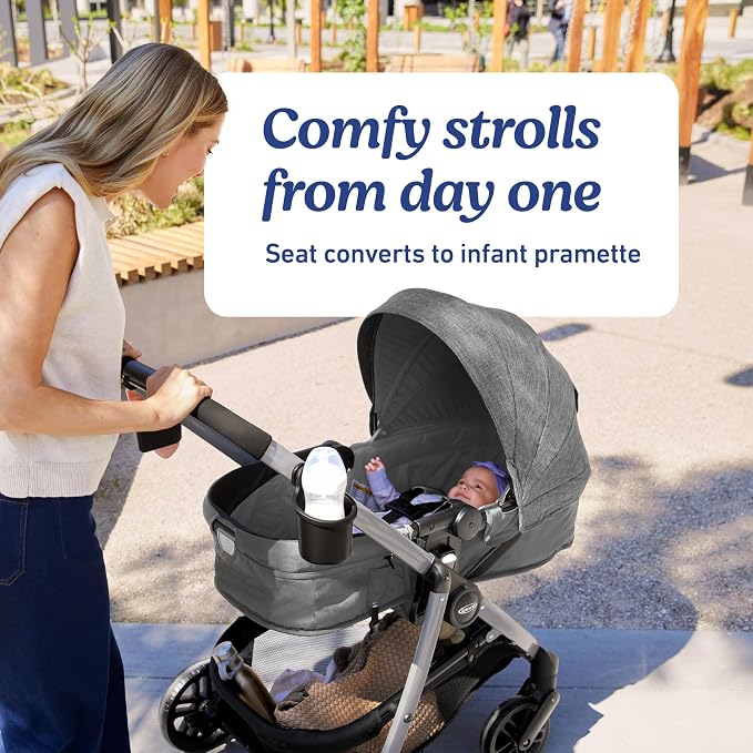 Graco Modes Pramette Travel System, 3-in1 Modular Carseat Stroller Combo - Image 3