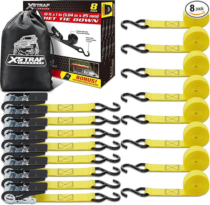 XSTRAP STANDARD Ratchet Tie Down Straps by XSTRAPSTANDARD