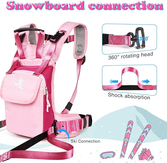 Children’s Ski Harness Trainer Snowboard Anti-fall Traction Belt Beginner Ski - Image 5