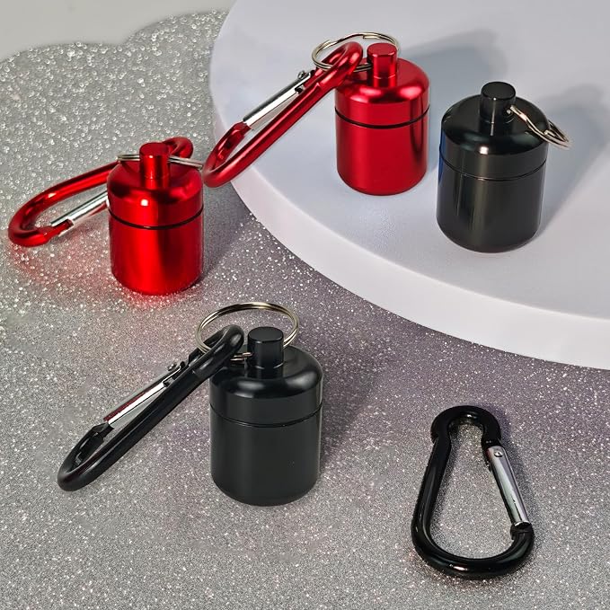 4-Pack Portable Earplug Keychain Case Waterproof Aluminum Travel Container - Image 7