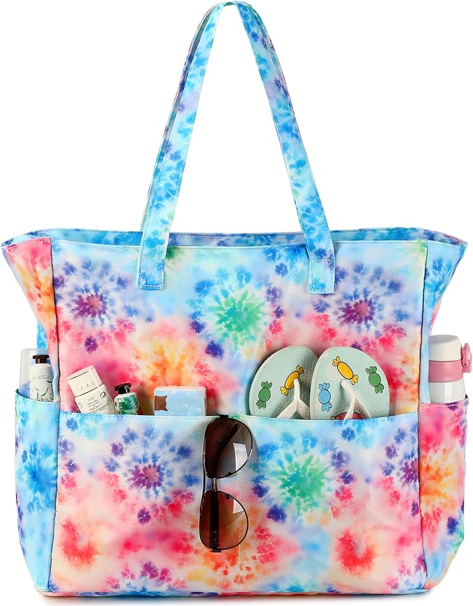 LEDAOU Beach Bag Waterproof Sandproof Women Tote Bag Pool Bag by LEDAOU