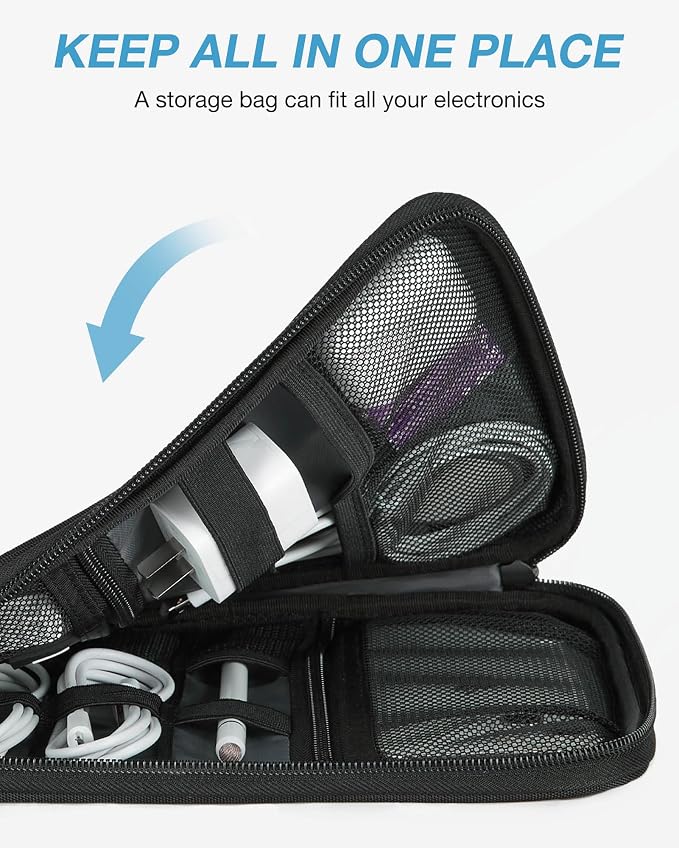 BAGSMART Electronics Travel Organizer Case, Tech Accessories Cord Storage Bag - Image 6
