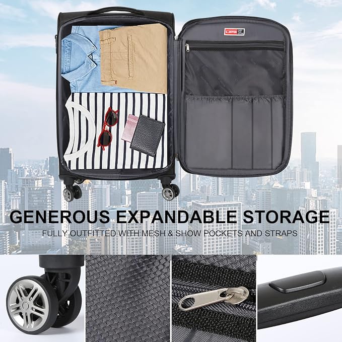 Cantor Ultra Lightweight Softside Luggage - Image 6