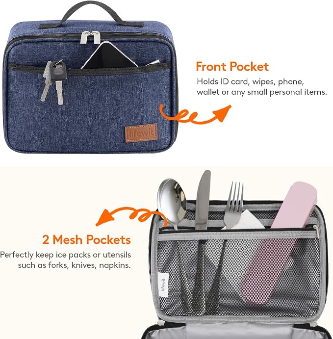 Lifewit Freezable Lunch Box, Insulated Reusable Lunch Bag - Image 5