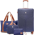 Hoteel 4 Piece Luggage Set Carry on ABS+PC Hard Shell Suitcase by HOTEEL