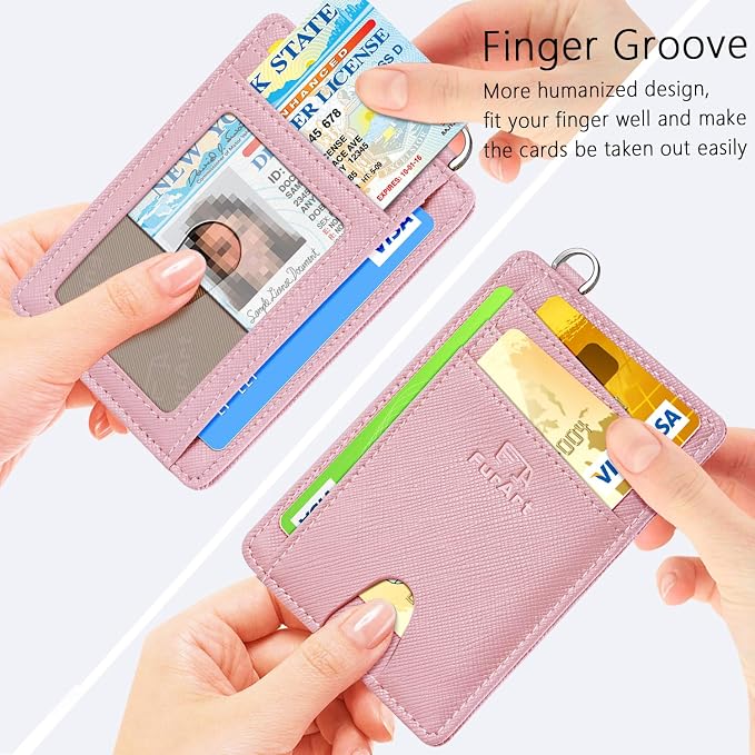 FurArt Slim Minimalist Wallet, Front Pocket Wallets, RFID Blocking, Credit Card - Image 3