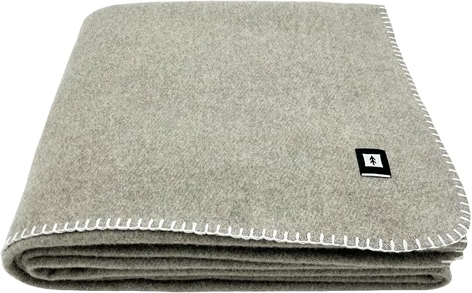 EKTOS 100% Virgin Wool Blanket, Heavy Duty Camp Gear, Cold Weather Bedding by EKTOS