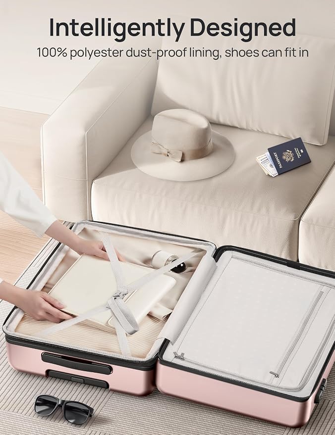 Carry on Luggage 22 X 14 X 9 Airline Approved, 20 Inch Luggage - Image 8