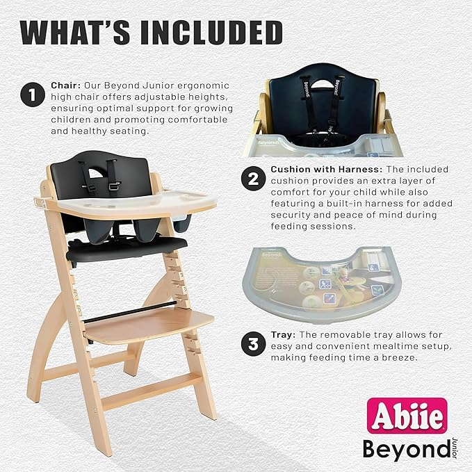 Abiie Beyond Junior Wooden High Chair - Image 3