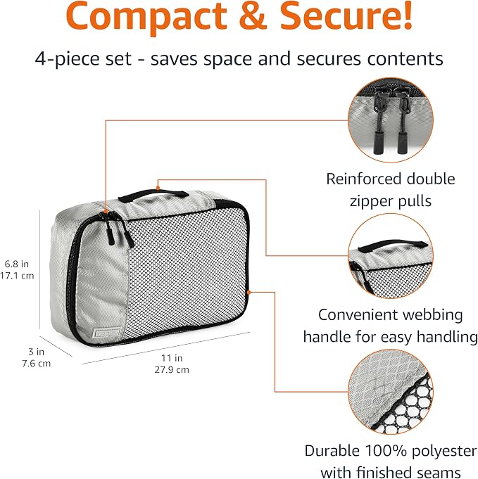 Amazon Basics Small Packing Cubes - Image 3