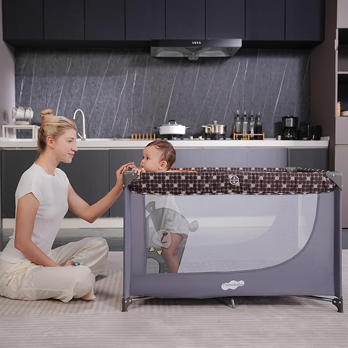 Pamo Babe Portable Crib Baby Playpen - Image 3