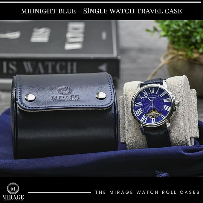 Blue/Ivory - 1 Watch Travel Case - Image 7