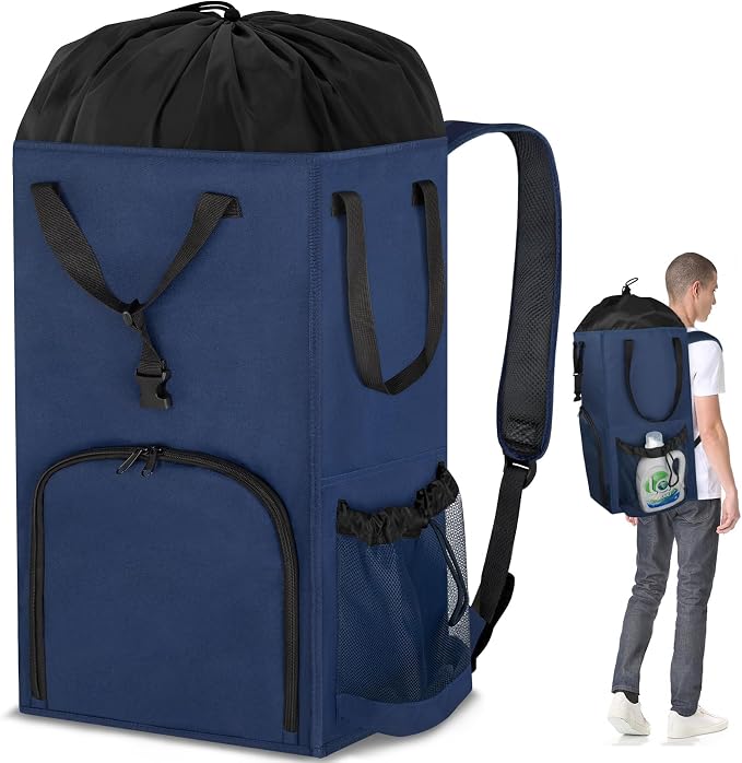 Laundry Bag Backpack Extra Large, 110L Laundry Backpack Heavy Duty by Attmu