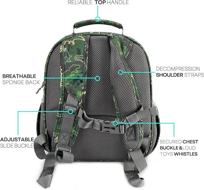 mibasies Boys Backpack 5-8: Lightweight Kids Backpacks Boys - Image 3