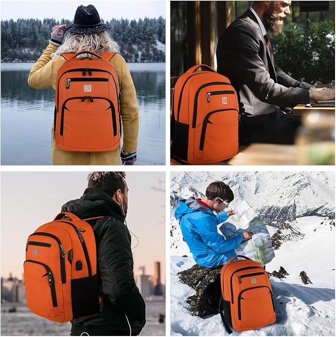 Laptop Backpack, Business Travel Anti Theft Slim Durable Laptops Backpack - Image 7