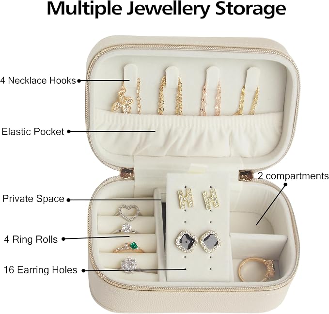 Travel Jewelry Case Bulk Of 4 For Women Weekend Trips - Image 2