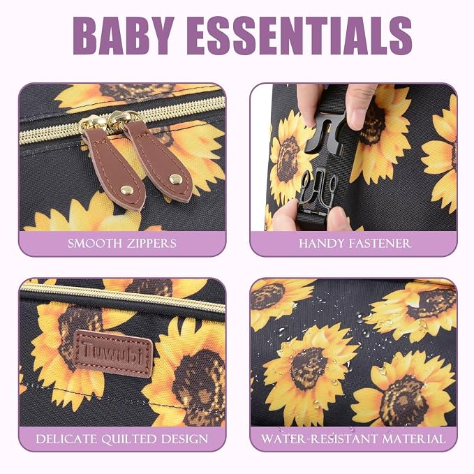 Tuwubi Diaper Bag Tote, Baby Diaper Bag - Image 3