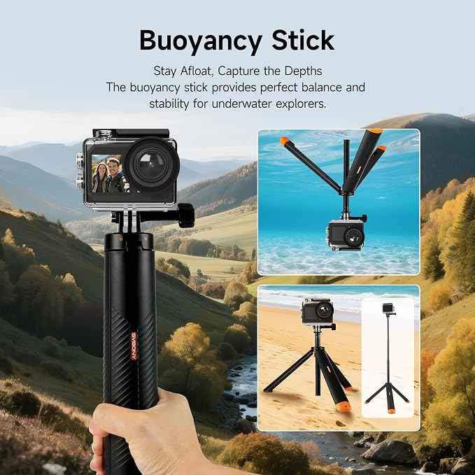 SVBONY SVGo2 Action Camera 4K30FPS 50MP, 5X Zoom Touch Screen Sports Camera - Image 2