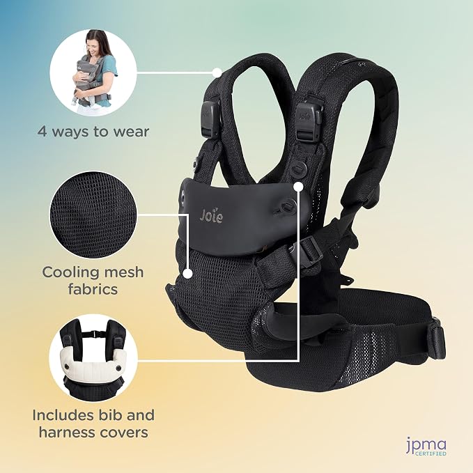 Joie Savvy Air 4-in-1 Mesh Baby Carrier – Breathable, Ergonomic Baby Carrier - Image 4
