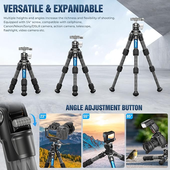 Carbon Fiber Travel Tripod - Image 3