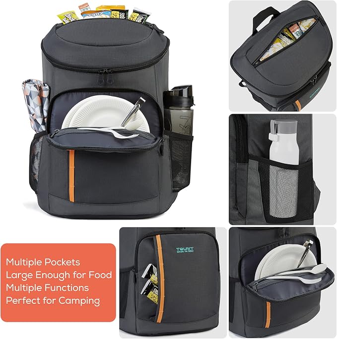TOURIT Cooler Backpack 30 Cans Lightweight Insulated Backpack Cooler Leak-Proof - Image 6
